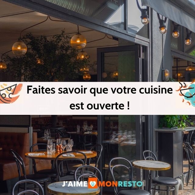 Accrochez cette pancarte sur la vitrine de votre restaurant !